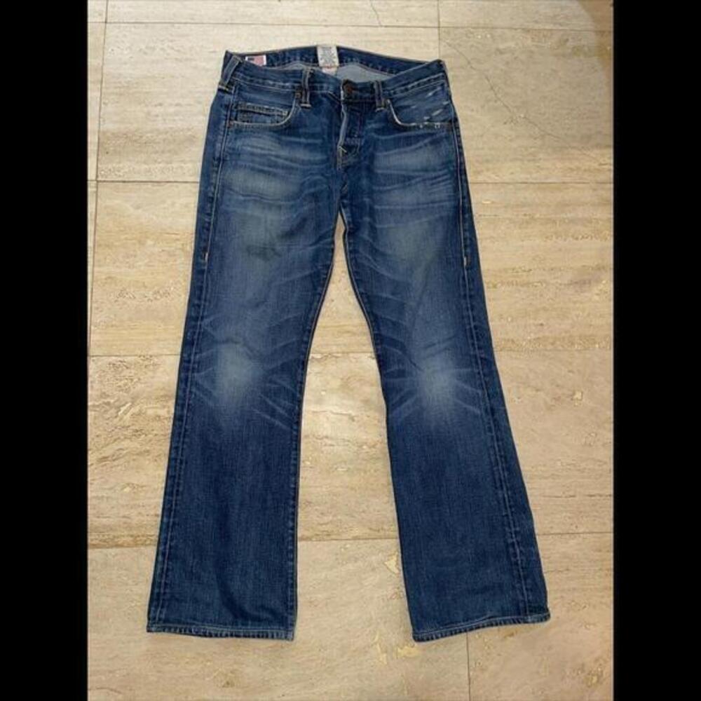 TRUE RELIGION TRBJ Women STRAIGHT SIGNATURE‎ STITCHING JEANS DENIM SIZE 30